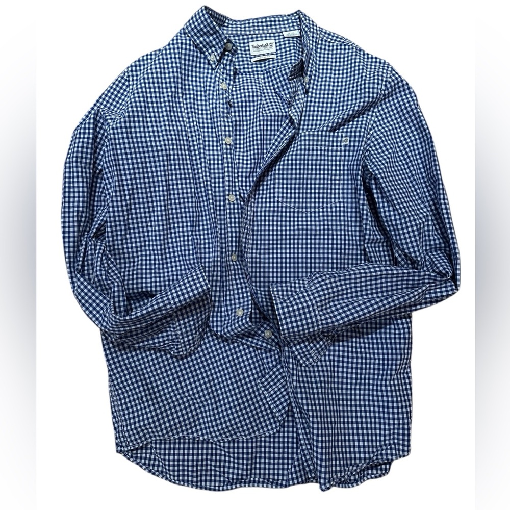 Timberland Blue Checkered Shirt XL
